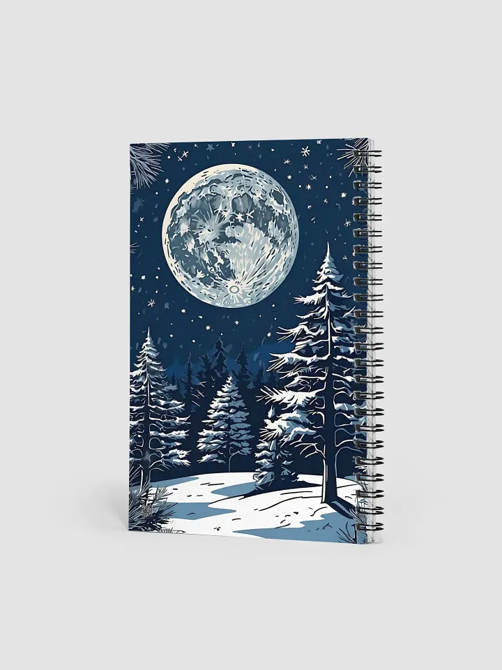 Christmas Moon Spiral Notebook product image (2)