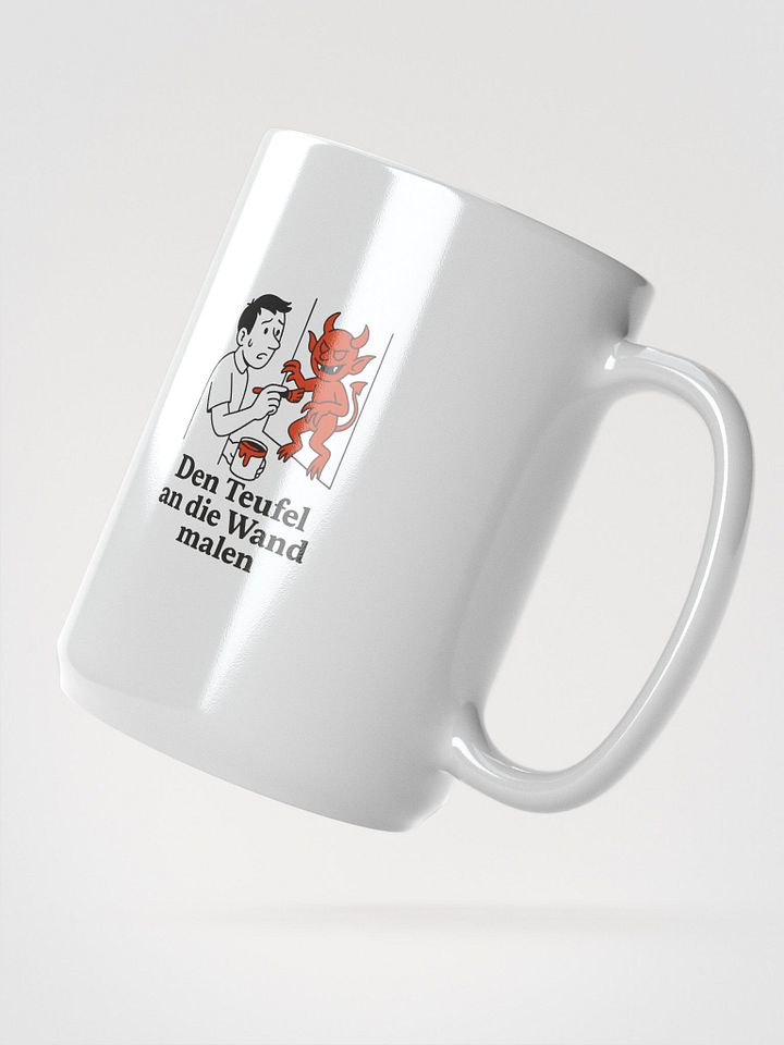 Den Teufel an die Wand malen To paint the devil on the wall mug by dark aplhabet product image (2)