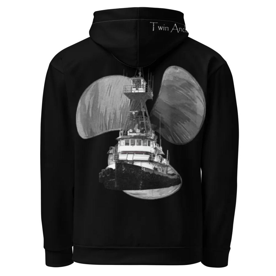 Black Three blade prop Tug CE Hoodie product image (5)