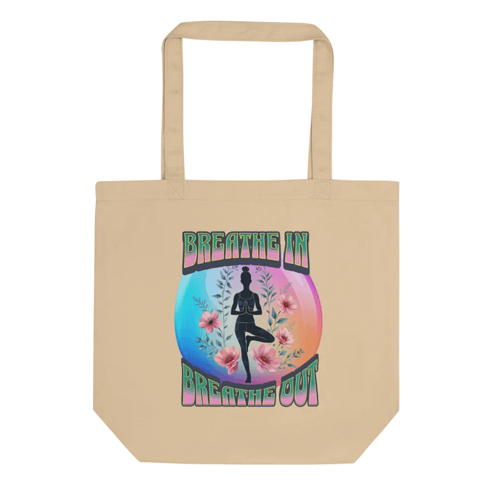 Breathe In Breathe Out Yoga Floral Serenity Tote product image (1)