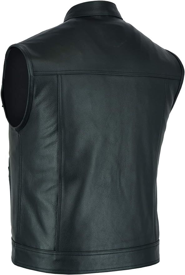 Classic Leather Moto Vest [MENS] product image (2)