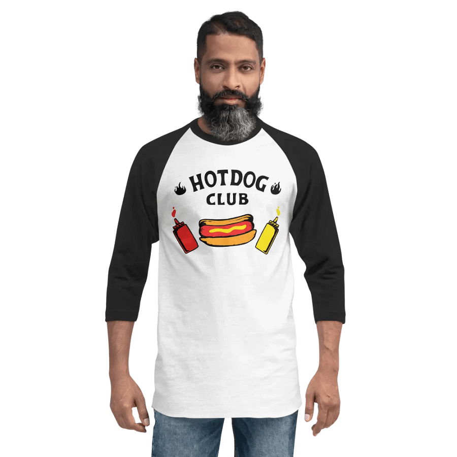 Hotdog Club Raglan Shirt product image (6)