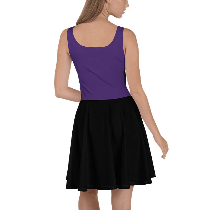 Midnight Veil Designs Black and Purple Fantasy Skater Dress - XS to 3XL product image (2)