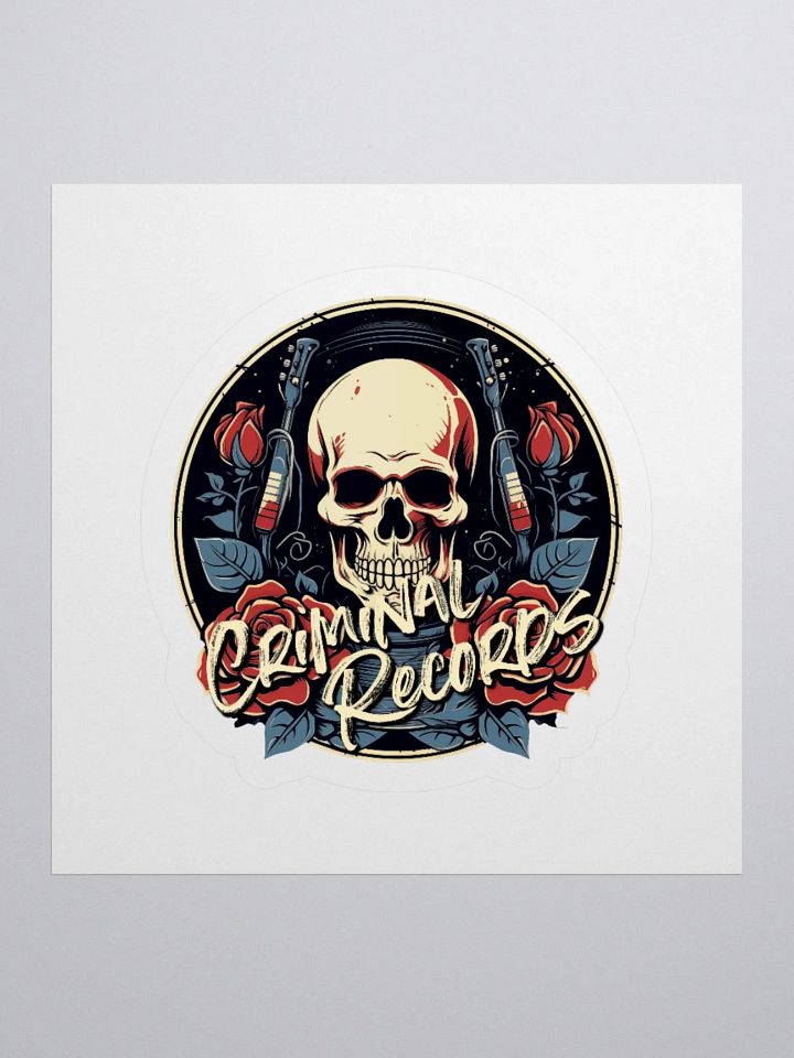 Criminal Records Kiss Cut Sticker product image (1)