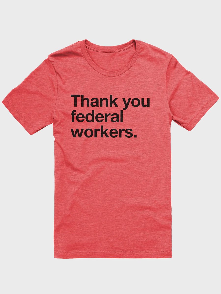 Thank You Federal Workers (Black) product image (1)