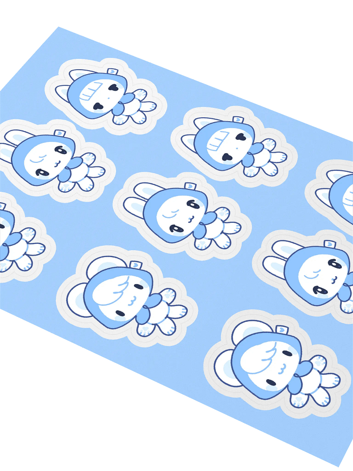 🧸 Blue Plushies Sticker Sheet | By Plushpon product image (2)