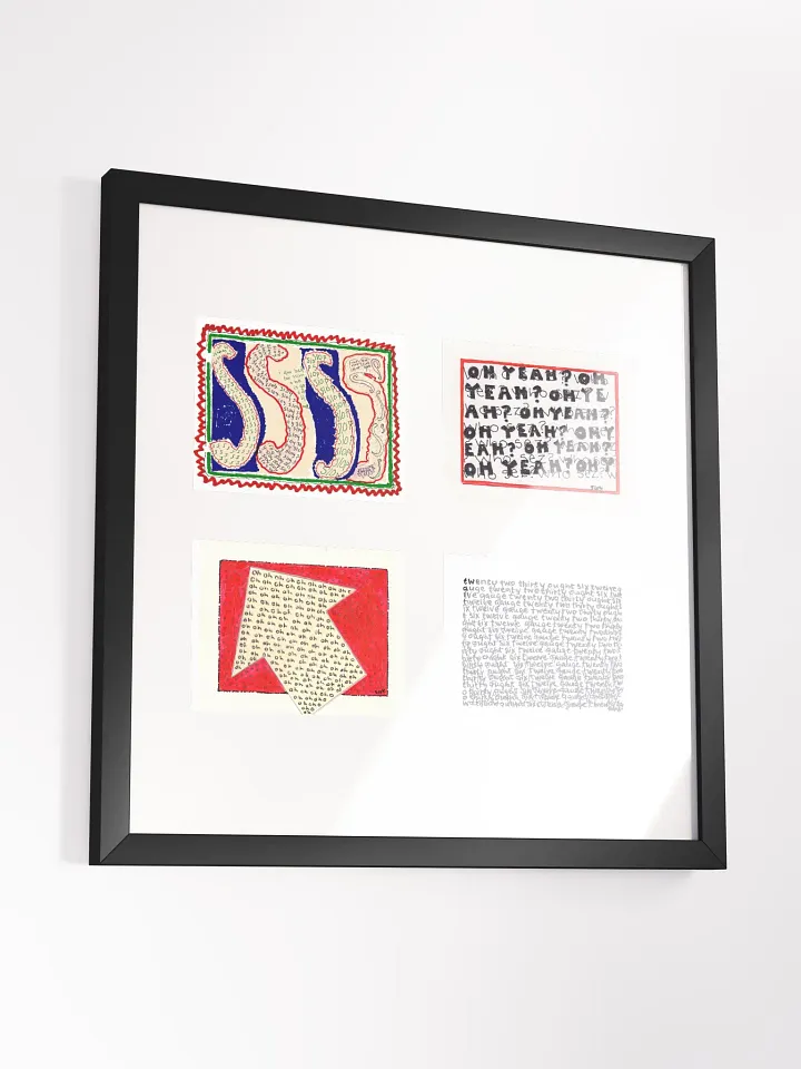 Build Your Own Four Panel Card Art (horizontal orientation) Framed product image (4)