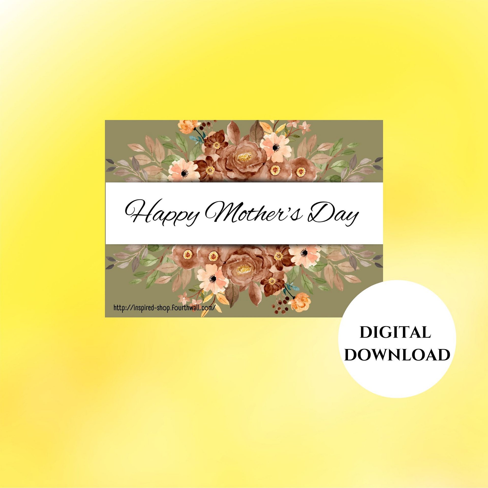 Browns & Yellows Mother's Day E Card product image (1)