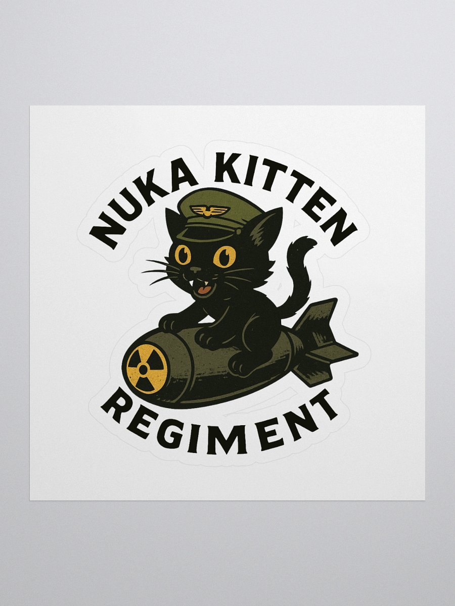 NUKA KITTEN REGIMENT STICKER product image (1)