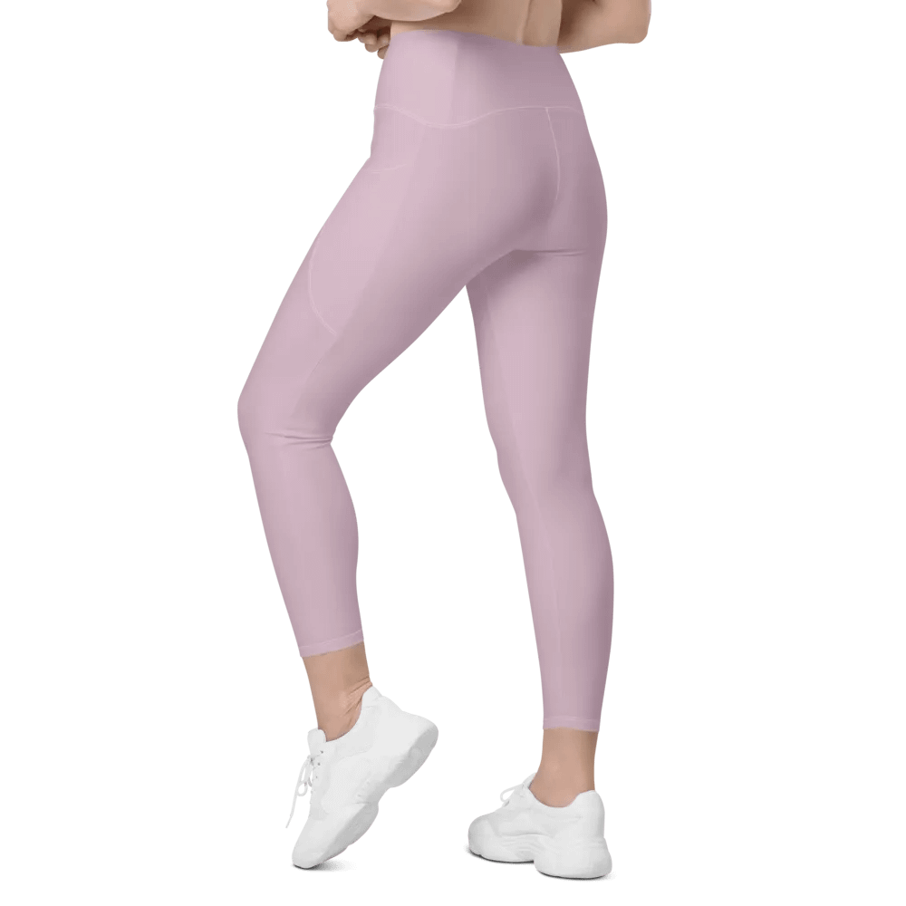 Serene Pink All Over Print Leggings with Pockets product image (11)