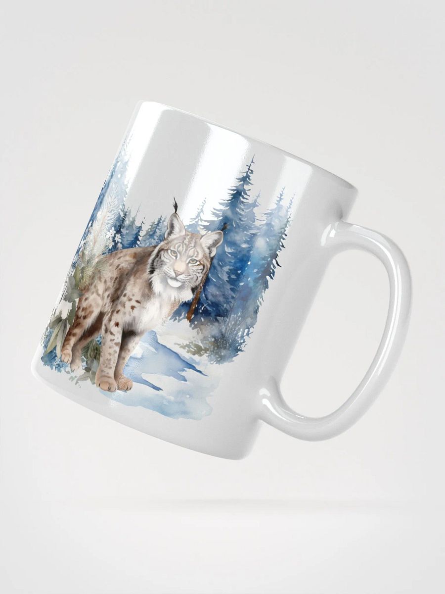Winter Lynx White Glossy Mug product image (3)