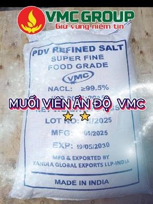 ☘️ MUỐI VIÊN ẤN ĐỘ VMC – GIẢI PHÁP LÀM MỀM & KHỬ KIỀM NƯỚC ✅ Tái sinh hạt cation và anion trong hệ thống lọc – giúp nước uống không chát, thiết bị bền ✅ Ứng dụng đa ngành: lọc nước đóng chai, dệt nhuộm, sản xuất giấy, cao su, xà phòng… ✅ Nhập khẩu, COA đầy đủ – Sẵn hàng lớn – Giá đại lý 📞 Hot‑line: 0935.703.168 – Giao hàng toàn quốc! #xuhuongtiktok #fyp