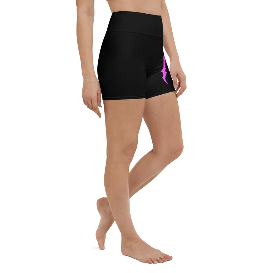 Women's NRG Yoga Shorts (Black/Neon Pink) product image (3)