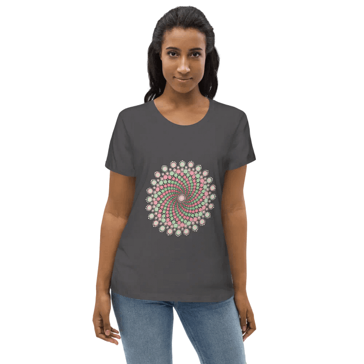 Green and Pink Mandala Eco T-Shirt product image (2)