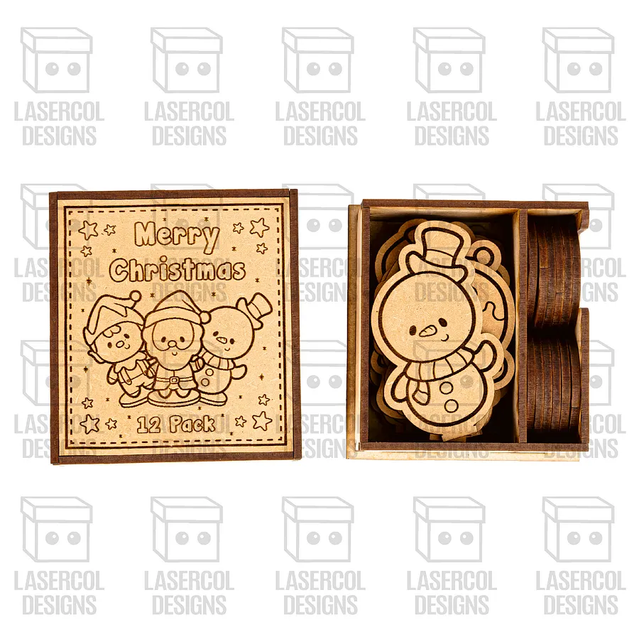 Christmas Characters Box - Laser Cut Files product image (3)