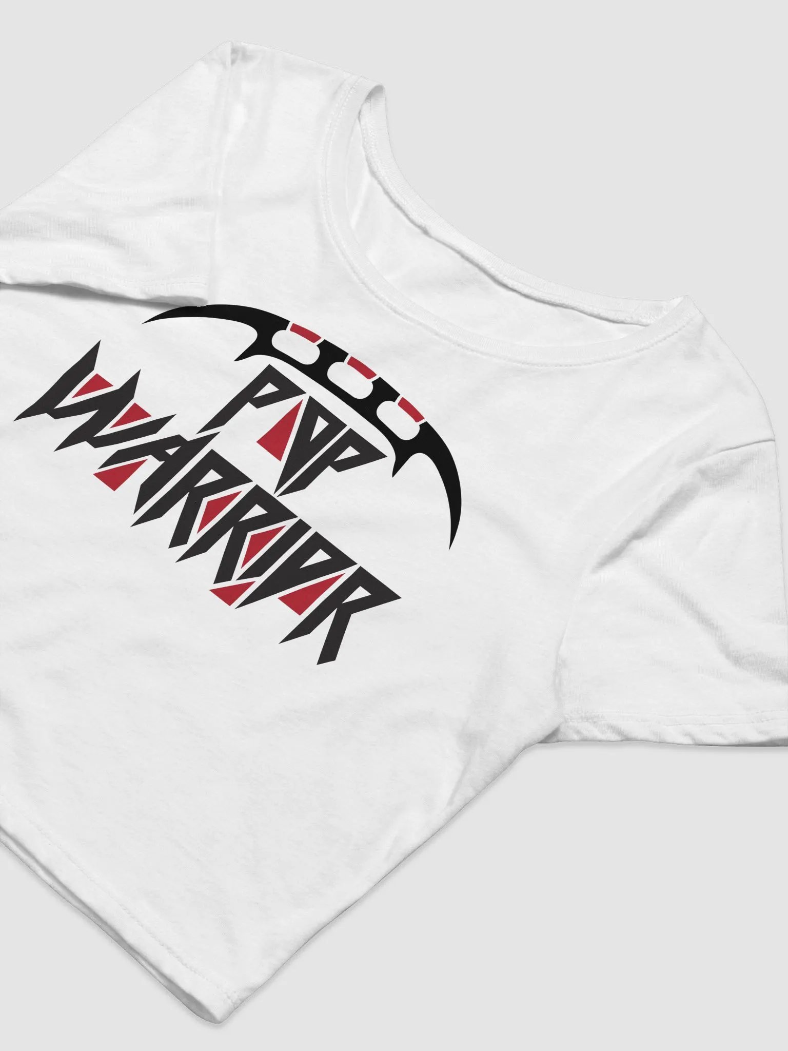 Klingon Pop Logo Cropped T-Shirt (White) product image (3)