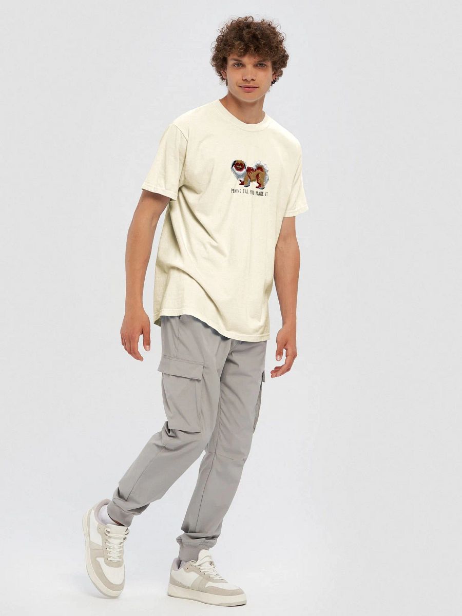 Peking Till You Make It T-Shirt(Embroidered) of a Pekingese(Brown) product image (10)