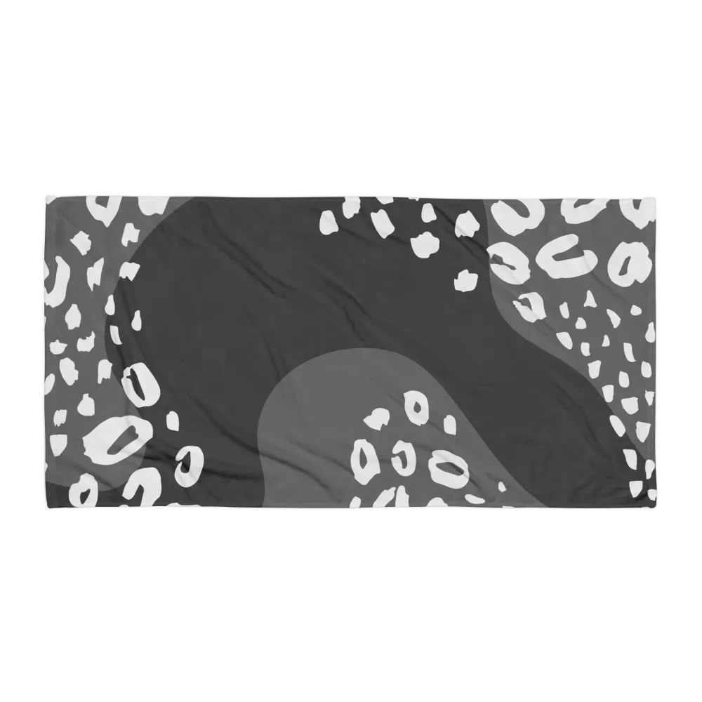 Grey Animal Print Sublimated Towel product image (1)