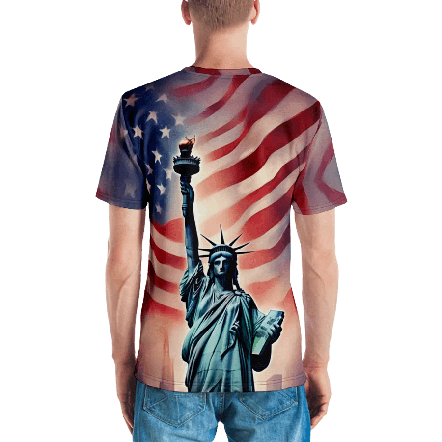 New York Statue of liberty./All-Over Print Crew Neck T-Shirt by Sublicolor product image (3)