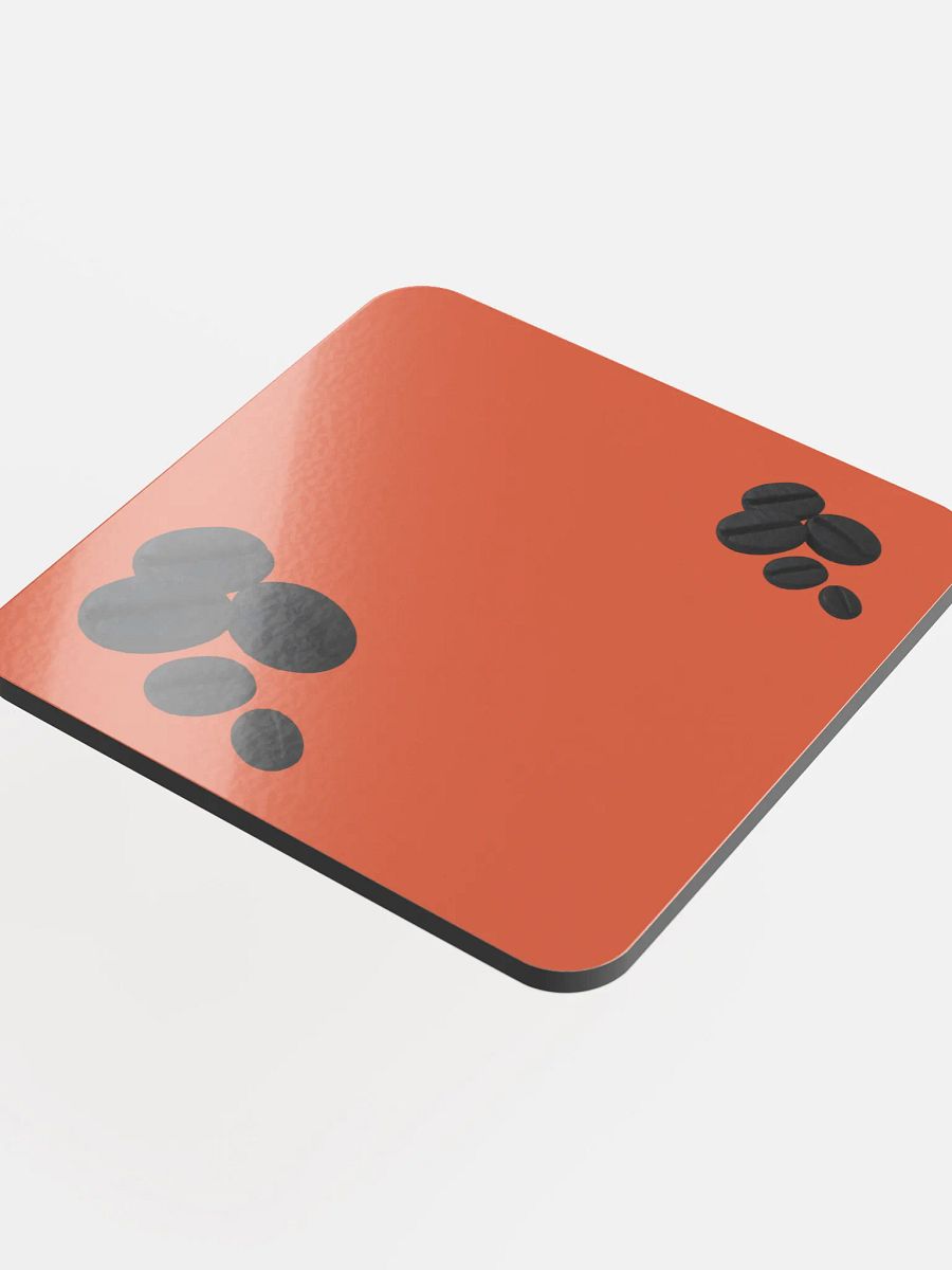 Orange Black Coffee Beans Coaster product image (4)