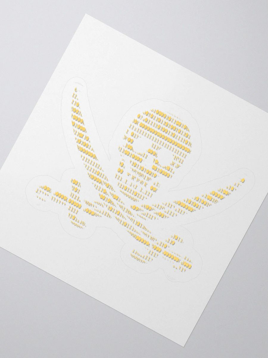 Binary Pirate Kiss Cut Stickers product image (4)