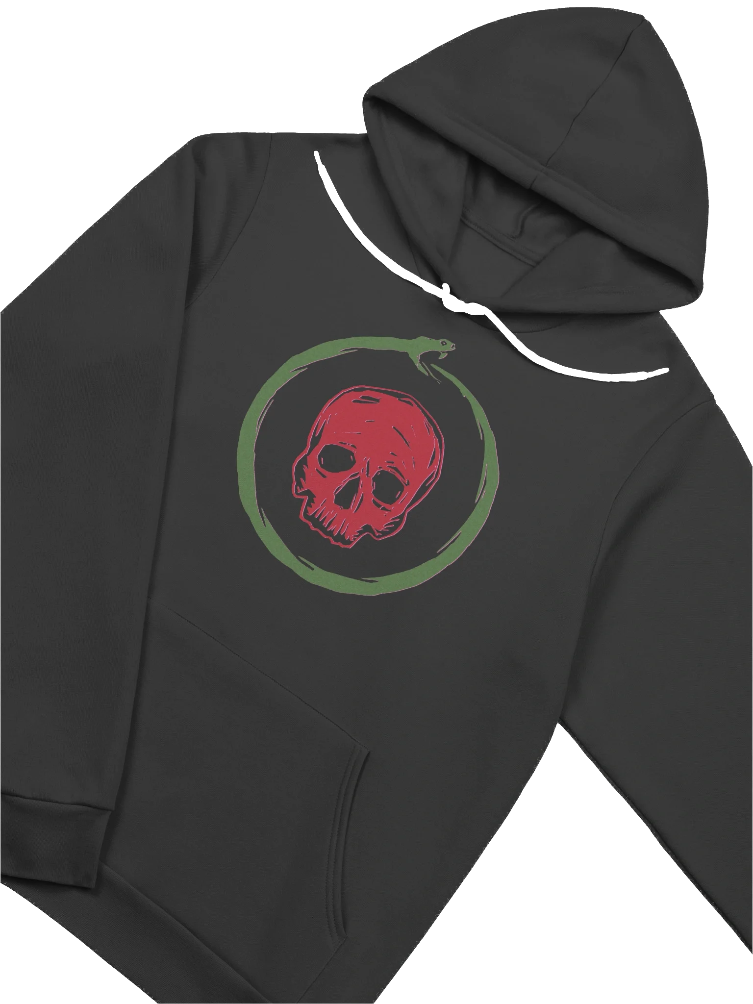 Ouroboros Hoodie - Red and Green on Black product image (3)