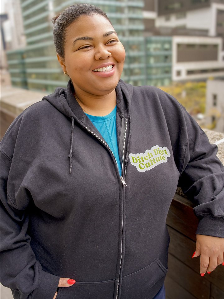 Ditch Diet Culture Zip Hoodie product image (1)