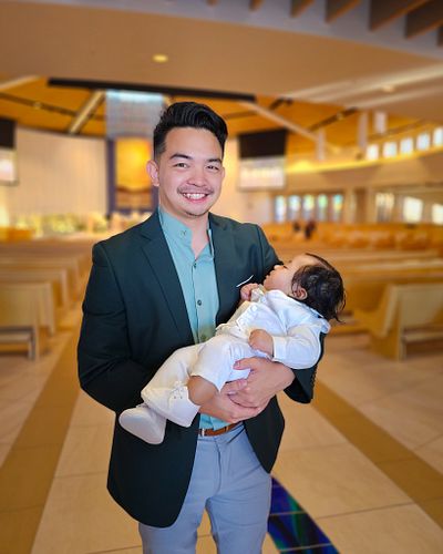 Proud Ninong to this handsome bundle of joy! 👶🏻🍼 #theGodFather #godfather #baptism
