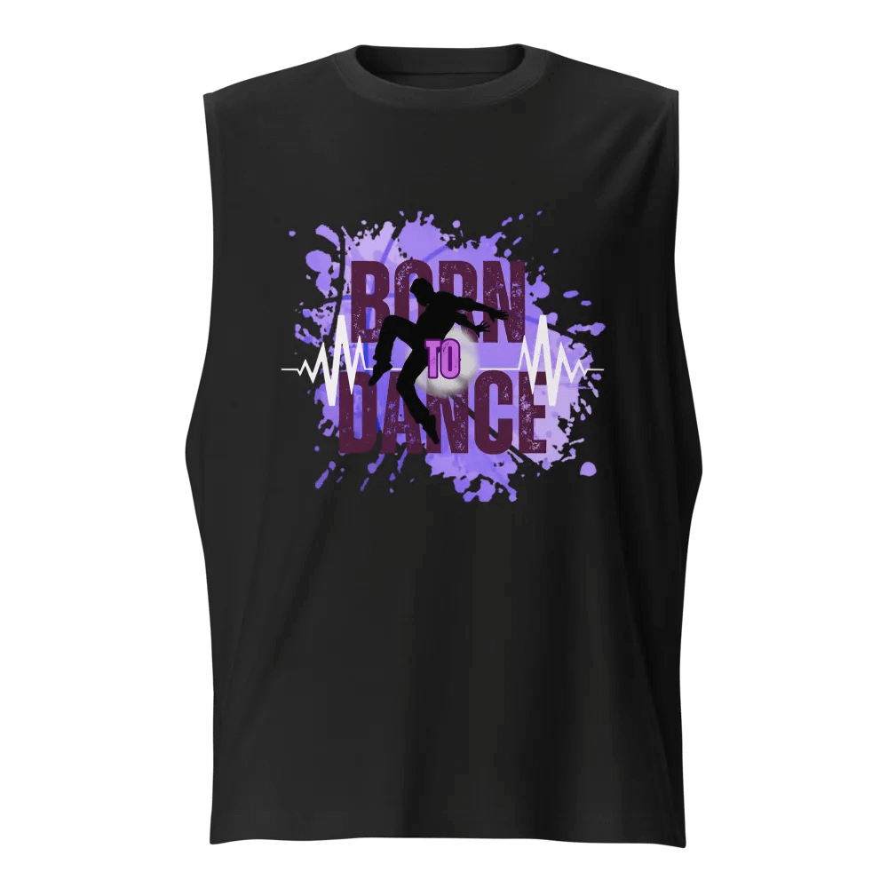 Expressive Born to Dance His Silhouette Muscle Tank product image (1)