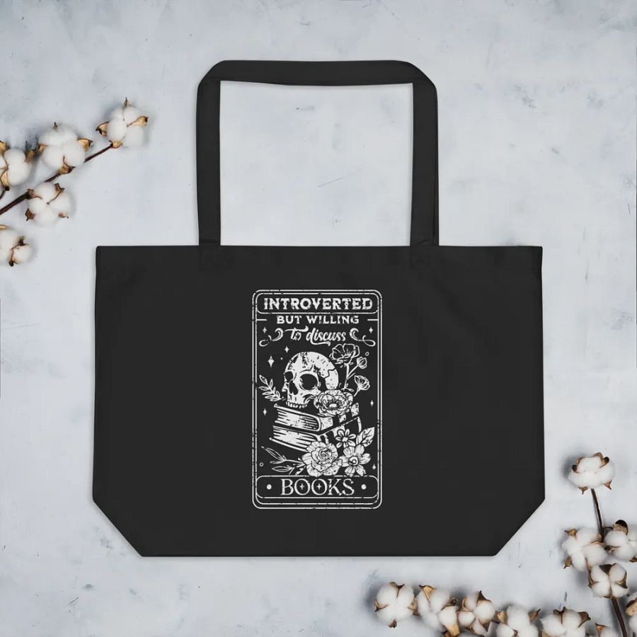 Introverted But Willing To Discuss Books Bag product image (7)