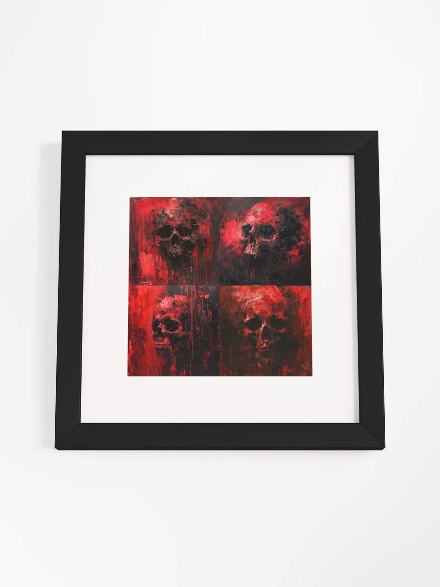 Crimson Skulls – Abstract Variants Art Print product image (4)