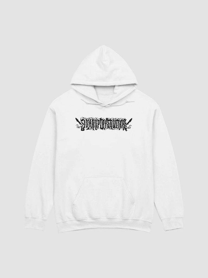 Black Death Metal Logo Hoodie (Unisex) product image (73)