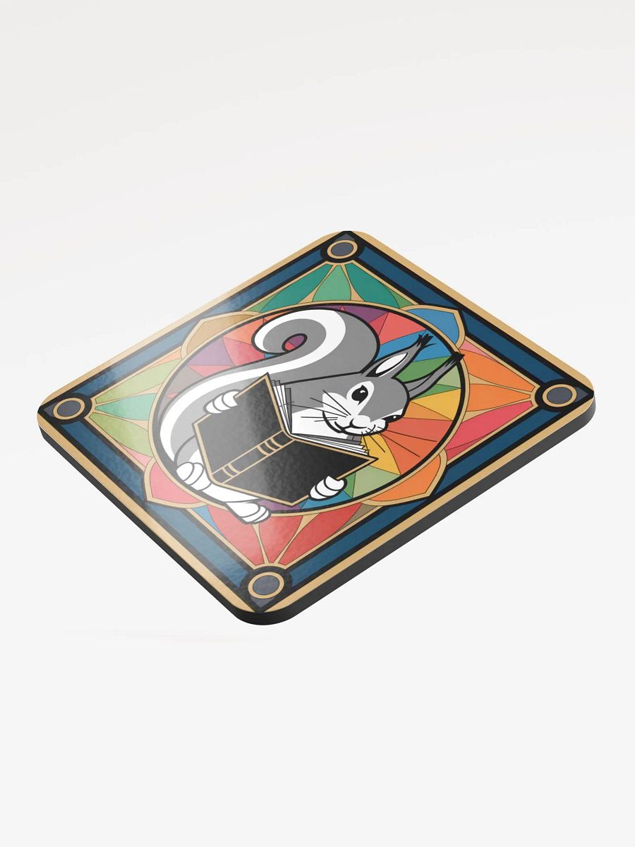 Coaster or micro art piece: reading pooky and stained glass product image (3)