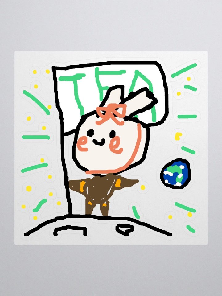 Pu Tea Flag Sticker product image (3)