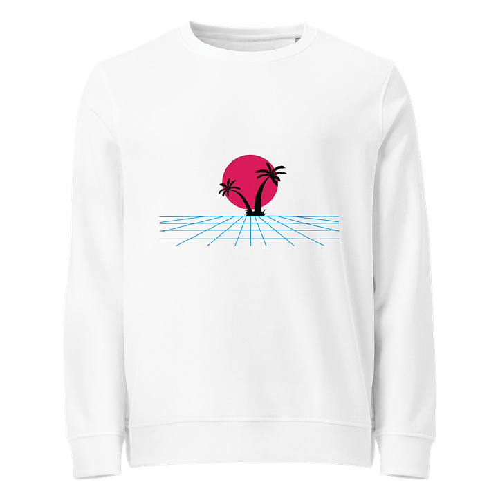 Retro Sunset Vibes Organic Sweatshirt product image (1)