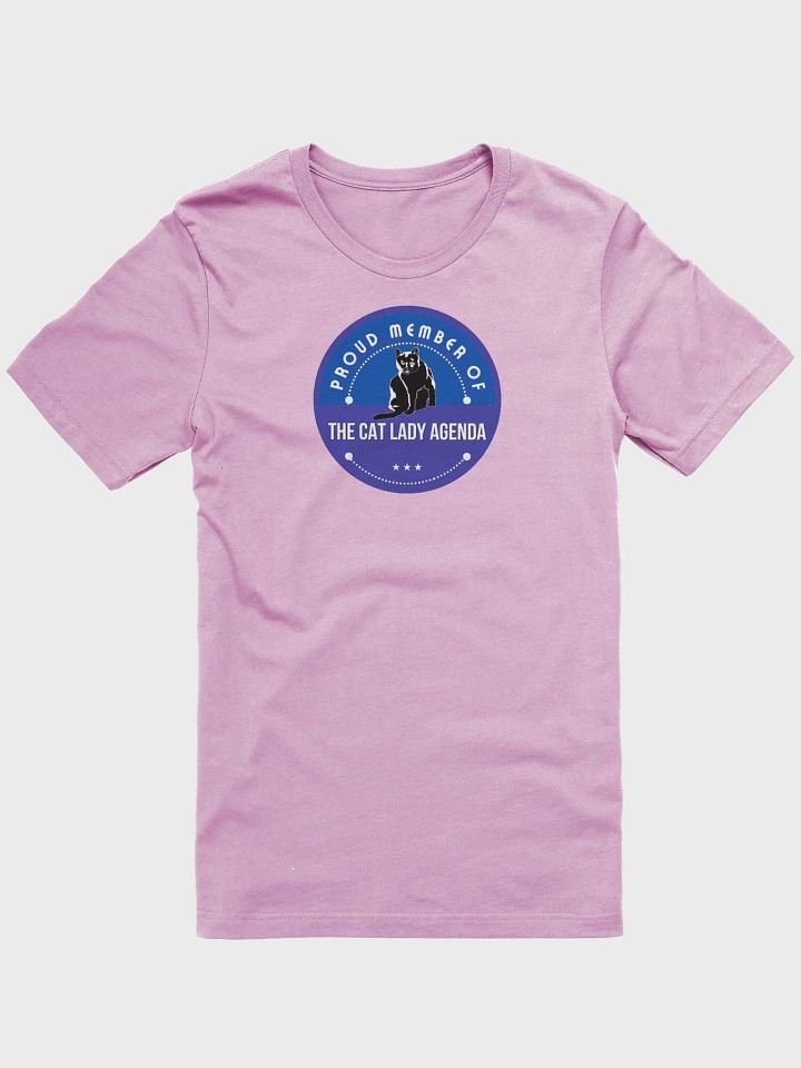 Cat Lady Agenda Blue Logo T-shirt product image (2)
