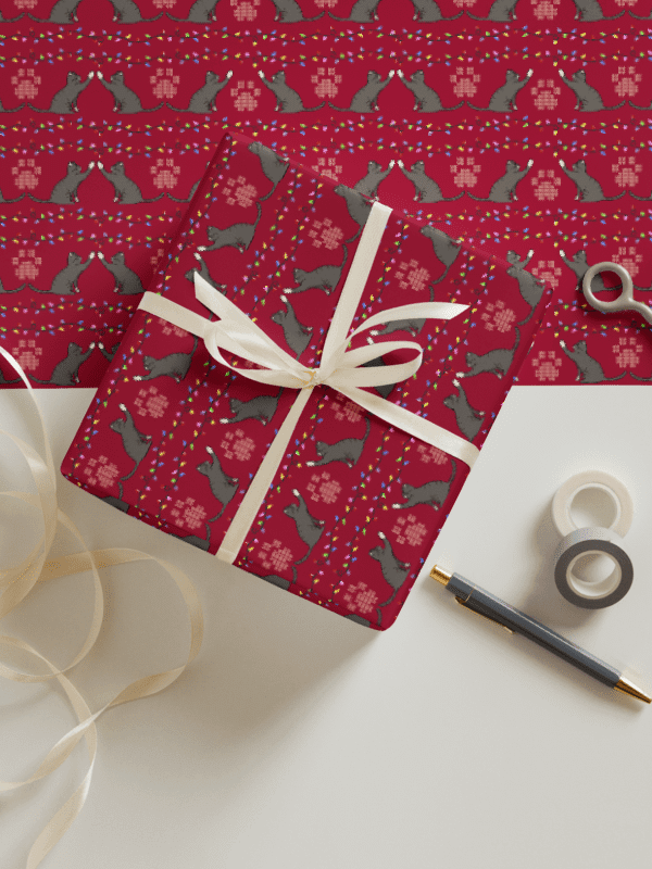 Meowy Catmas Wrapping Paper product image (1)