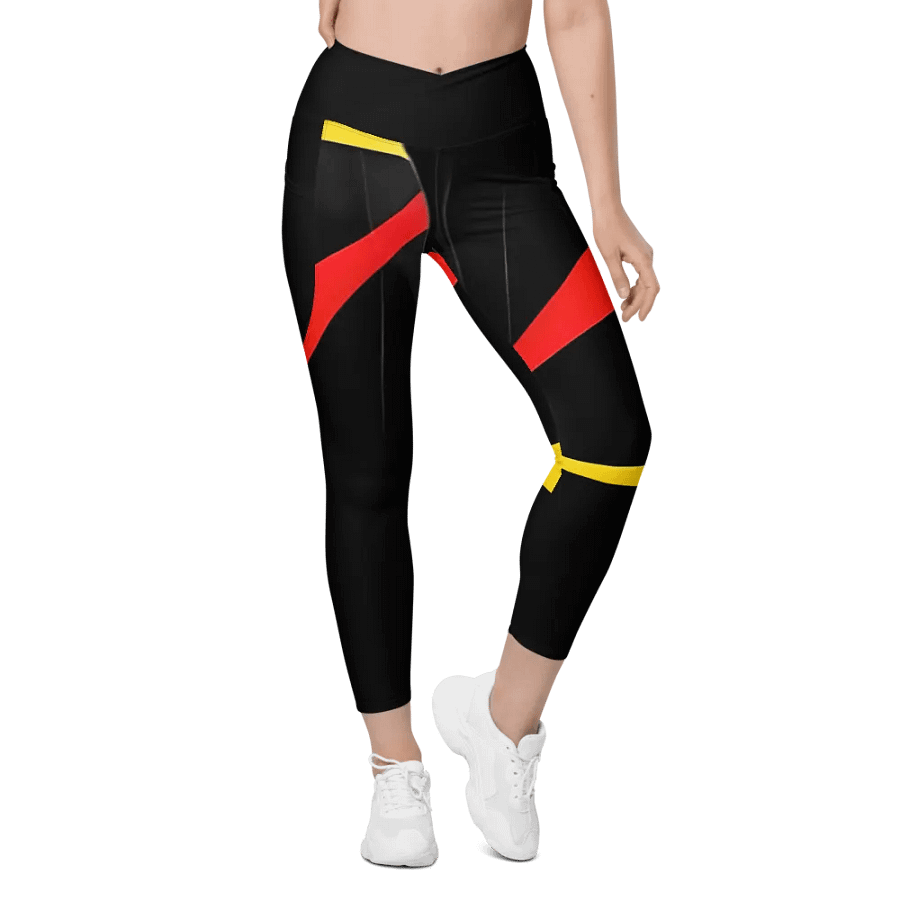 Sunset Aura Crossover Leggings with Pockets product image (1)