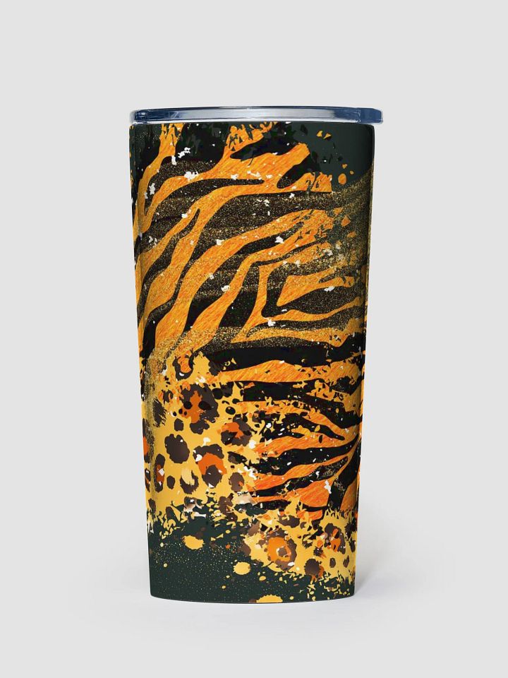 tiger print Stainless Steel Tumbler gift for nature safari themes lovers product image (1)