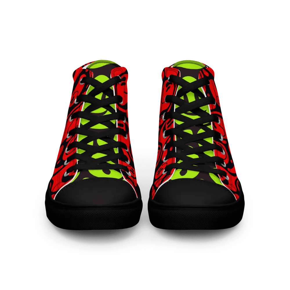 Women's High Top Canvas Shoes : 'Smile 2' product image (4)