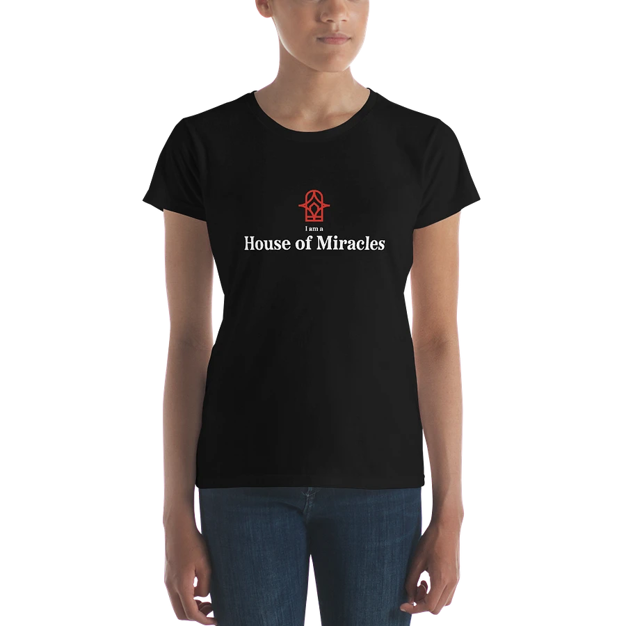 I am a House of Miracles - Fitted (Female) - Black product image (3)