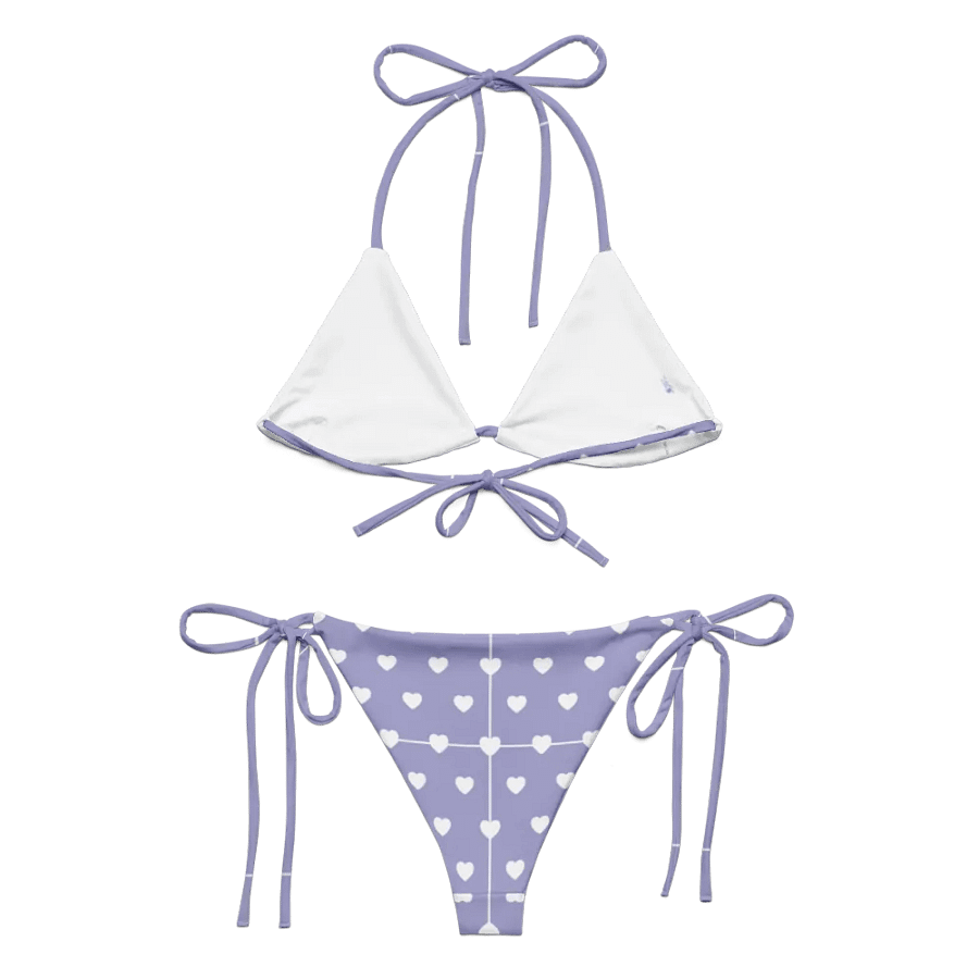 Pastel Heart Seamless Pattern String Bikini - v14 product image (5)