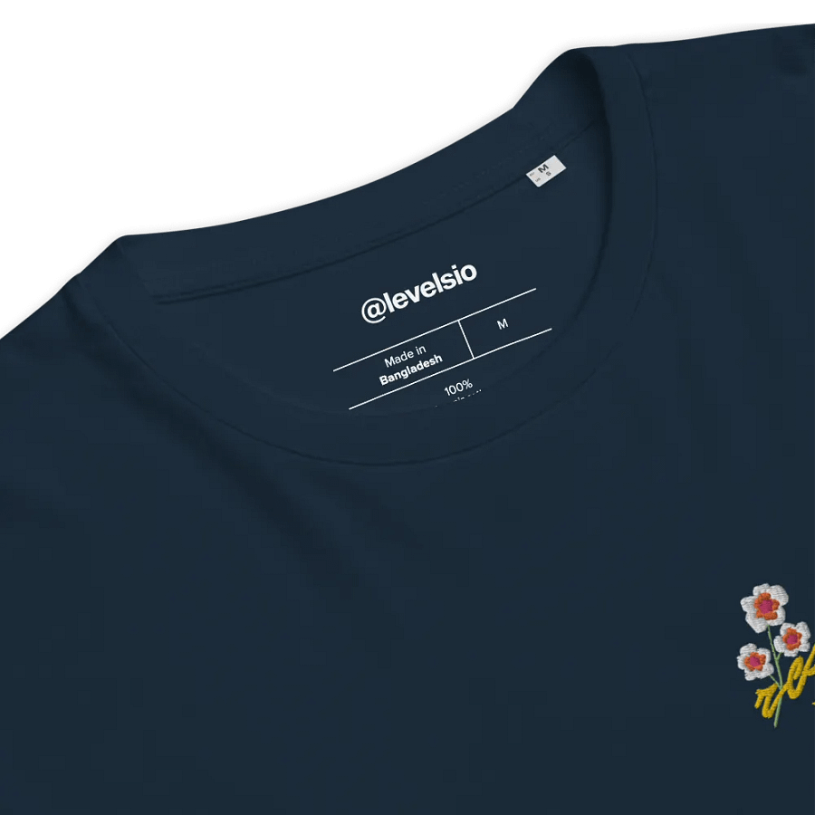 reset europe w/ flowers embroidered t-shirt - 100% organic cotton product image (3)
