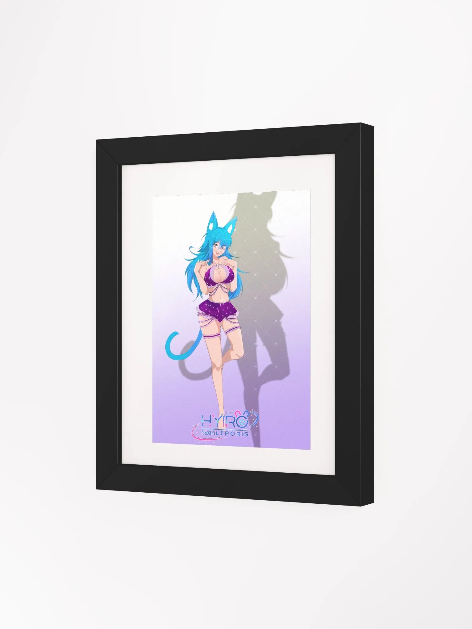Blue232 Purple swimsuit Poster in a frame! product image (16)