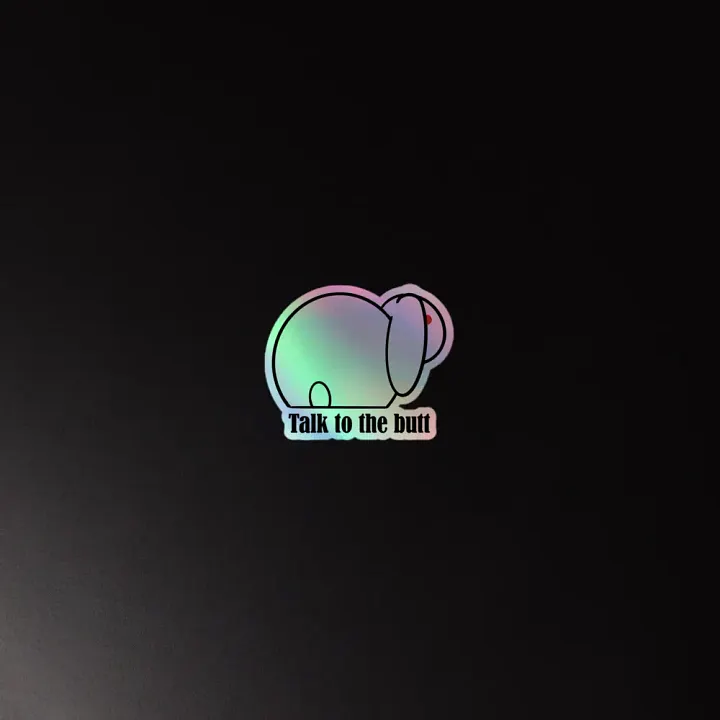 Bunnitude holo sticker product image (2)