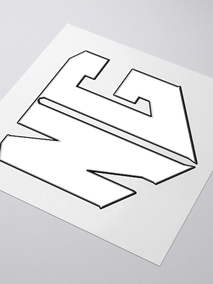 N.E.W. Gaming - White Logo Sticker product image (9)