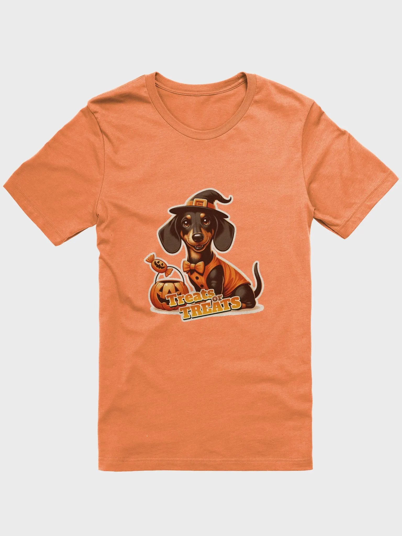 Dachshund Treat Halloween - T-shirt product image (31)
