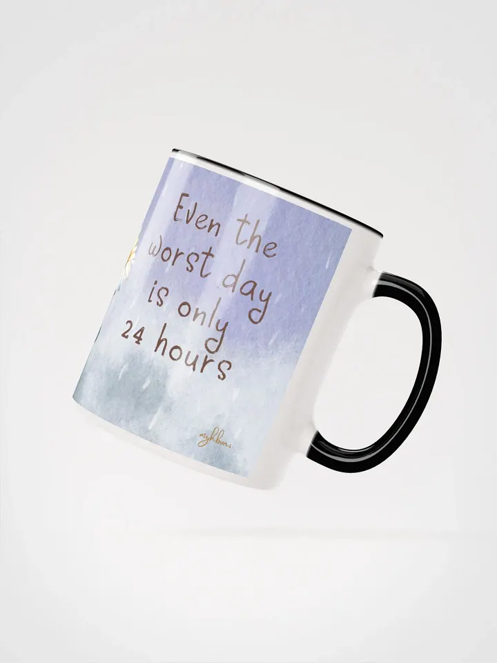 Passing Clouds: Weathering the Storm Ceramic Mug with Quote | 11oz & 15oz Inspirational Coffee Mug | Resilience & Hope Design product image (2)