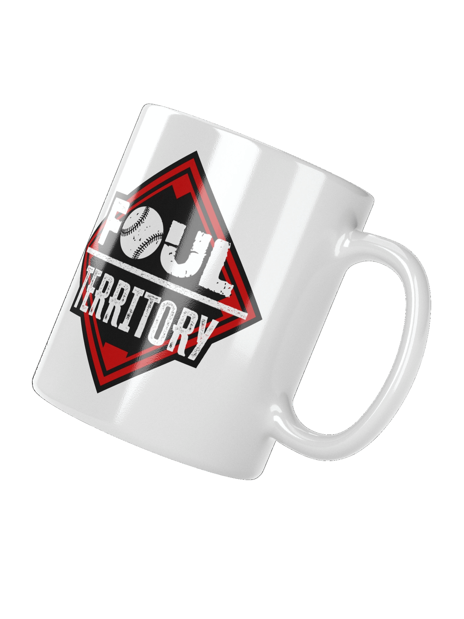 Foul Territory Glossy White Mug product image (2)
