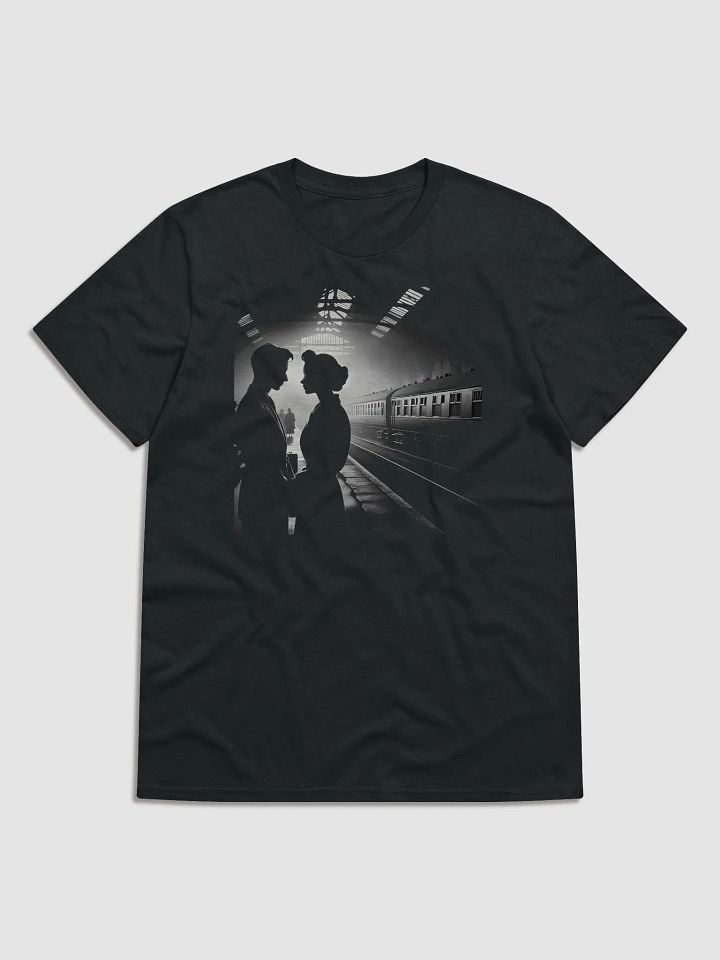 Parting Glance: Romance on the Railway Platform (Front Print Womens Tee) product image (1)